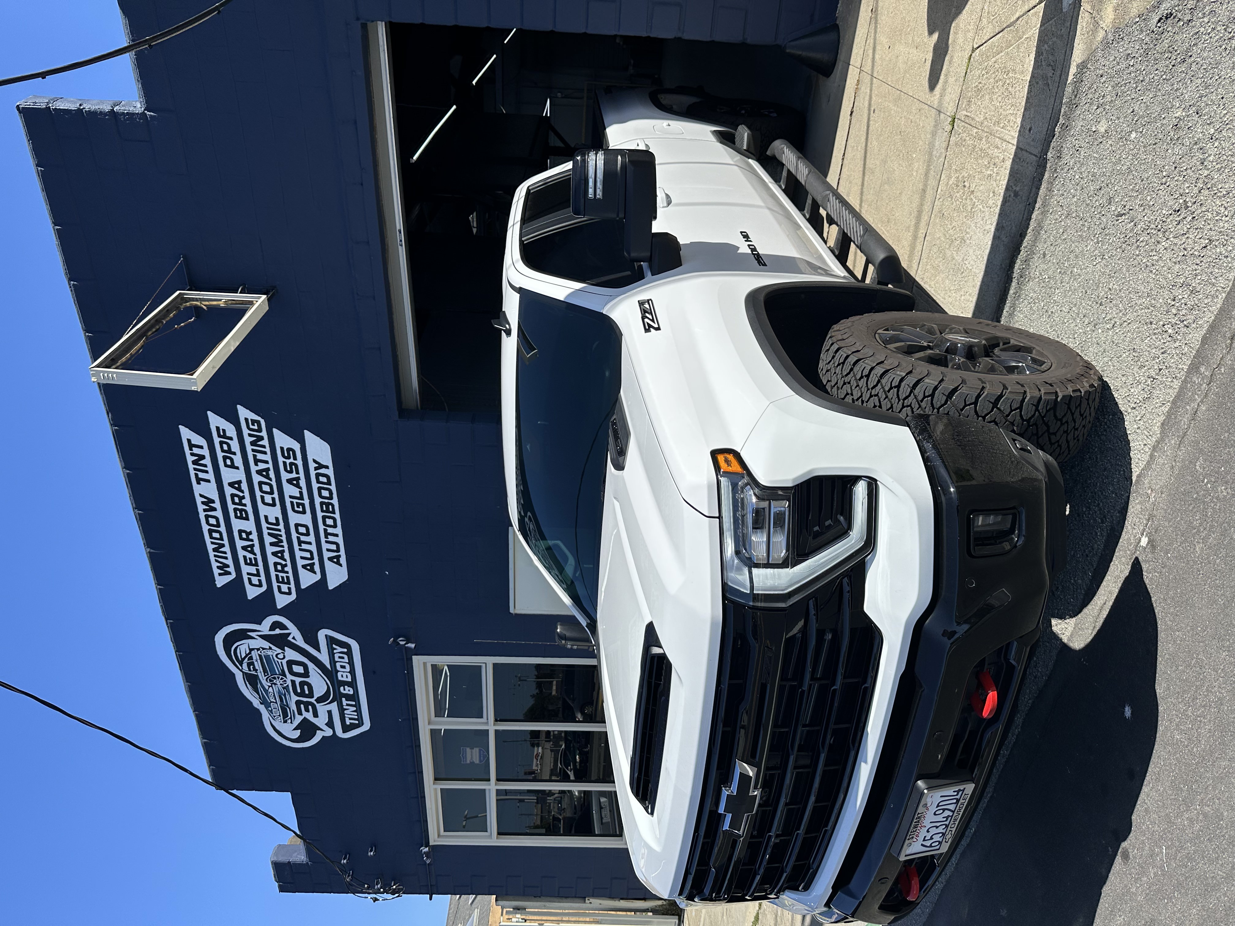 Black sports coupe front view