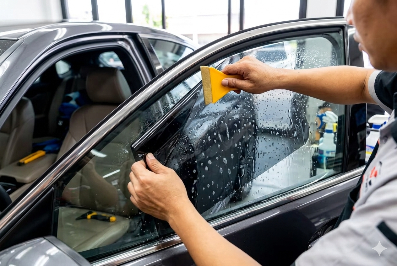 Window tint application